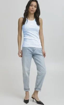 BALL Original Top - Altobelli - Blanc de Blanc w. Powder Blue