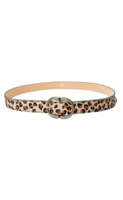 Black Colour Bælte - Jenny - Leopard