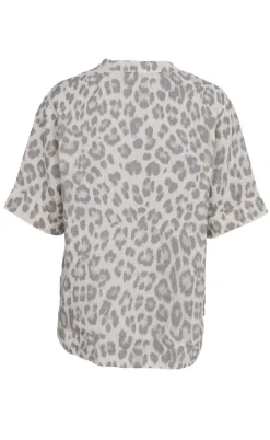 Black Colour Bluse - Melina - Natural Leo