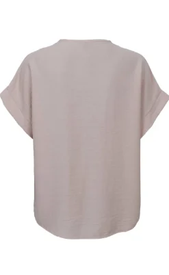 Black Colour Bluse - Samos - Creme