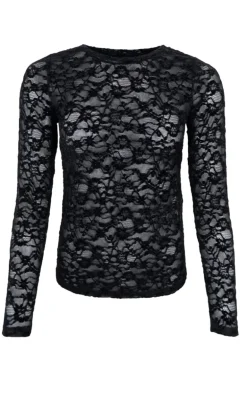Black Colour Bluse - Solene - Black