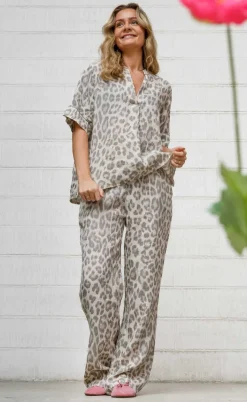 Black Colour Bukser - Melina - Natural Leo