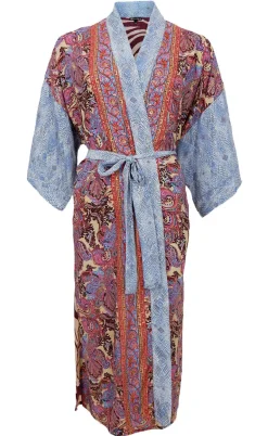 Black Colour Kimono - Luna - Royal Berry Mix