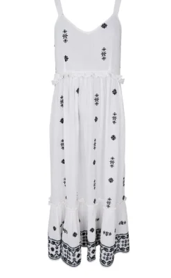 Black Colour Kjole - Bali - White