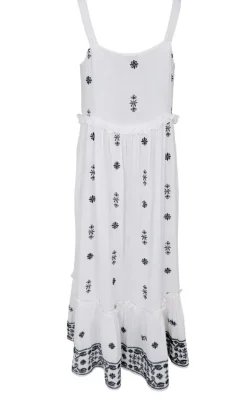 Black Colour Kjole - Bali - White