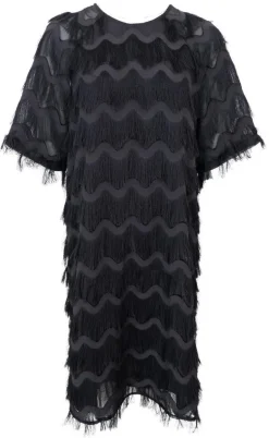 Black Colour Kjole - Gatsby - Black