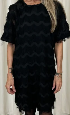 Black Colour Kjole - Gatsby - Black