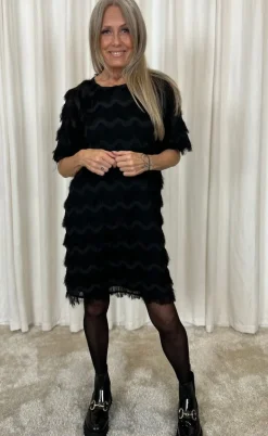Black Colour Kjole - Gatsby - Black