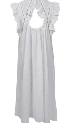 Black Colour Kjole - Mie Frill - White