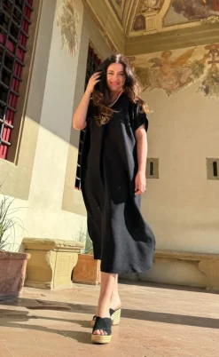 Black Colour Kjole - Samos - Black