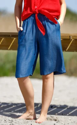 Black Colour Shorts - Pueblo - Jeans Blue
