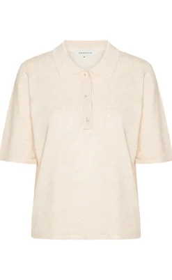 Continue Bluse - Diane Polo - Sand