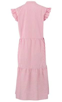 Continue Kjole - Bea Long - Pink Stripe