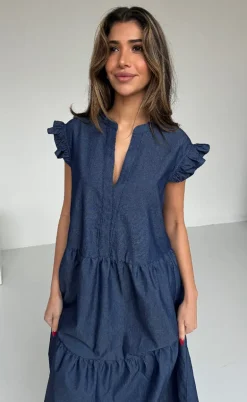 Continue Kjole - Bea Long - Dark Blue Chambre