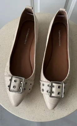 Copenhagen Shoes Ballerina - The Reason Why - Creme Croc