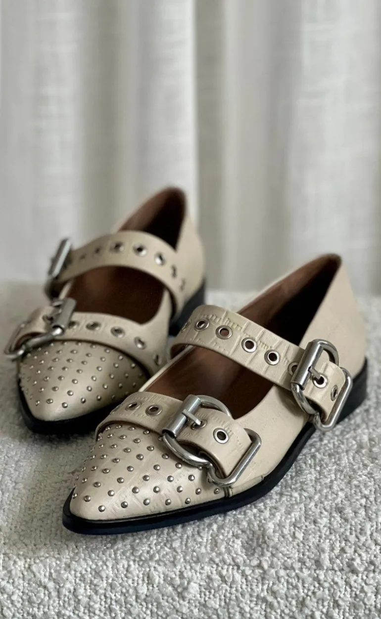 Copenhagen Shoes Ballerinaer - Future Vibes - Beige