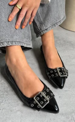 Copenhagen Shoes Ballerina - The Reason Why - Black Patent