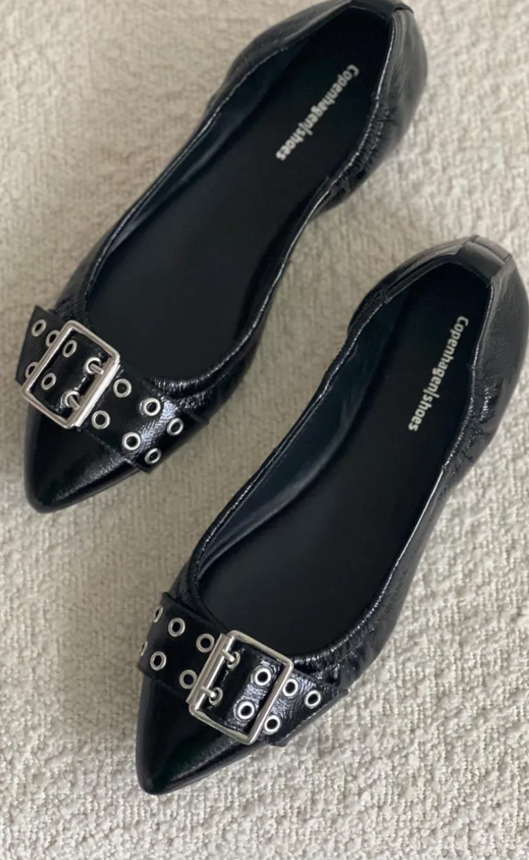 Copenhagen Shoes Ballerina - The Reason Why - Black Patent