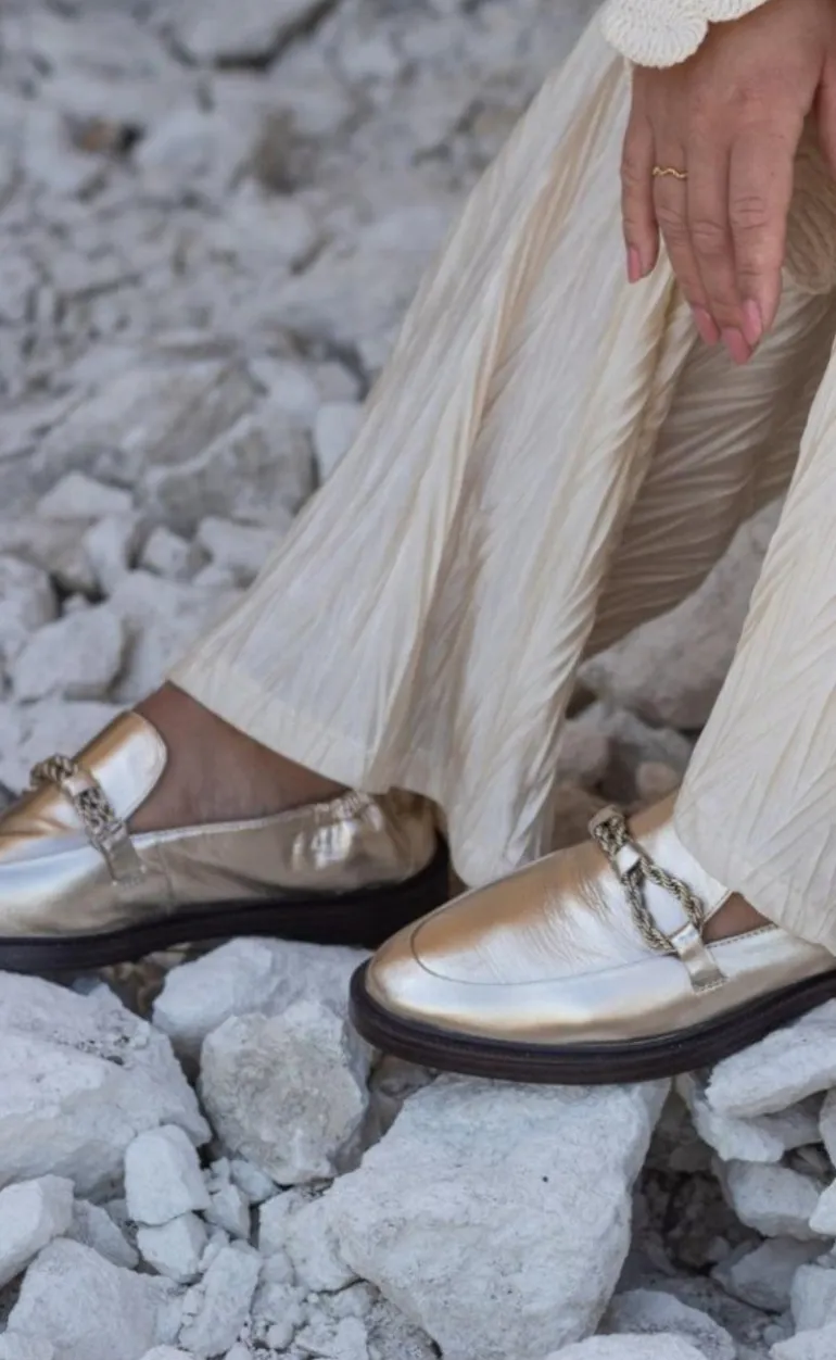 Copenhagen Shoes Loafers - Love And Walk - Platino
