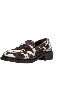 Copenhagen Shoes Loafers - Celina - White/Brown