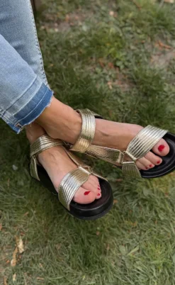 Copenhagen Shoes Sandaler - Carrie Leather - Gold