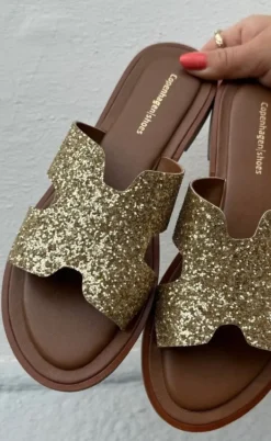 Copenhagen Shoes Sandaler - Ivy - Gold Glitter