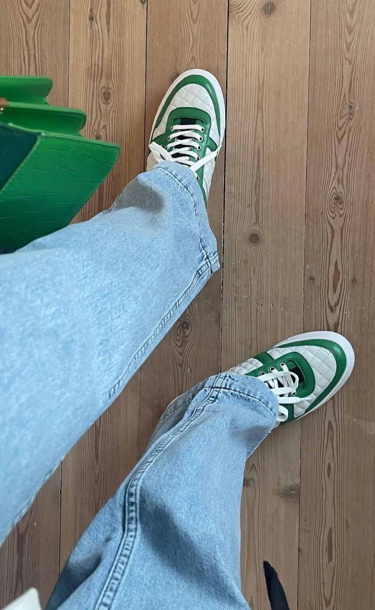Copenhagen Shoes Sneaker - Paris Walk - Green / White