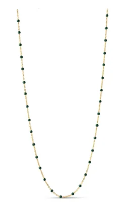 ENAMEL Copenhagen Halskæde - Lola - Petrol Green