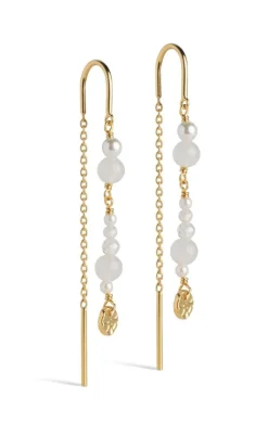 Enamel Copenhagen Øreringe - Sofia - White and Pearls