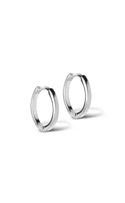 ENAMEL Copenhagen Øreringe - Classic Hoops - Silver Colour