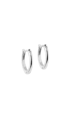 ENAMEL Copenhagen Øreringe - Small Classic Hoops - Silver Colour