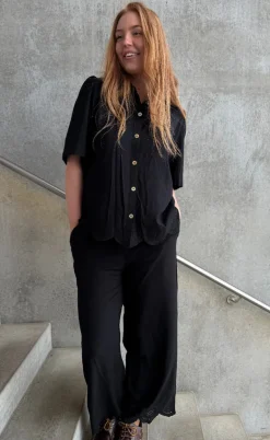 Freequent Bluse - Linus - Black