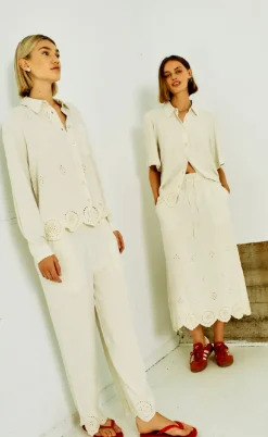 Freequent Bluse - Linus - Moonbeam Melange