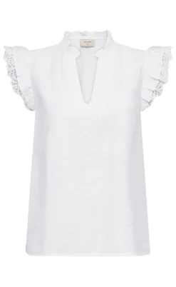 Freequent Bluse - Lisa - Brilliant White
