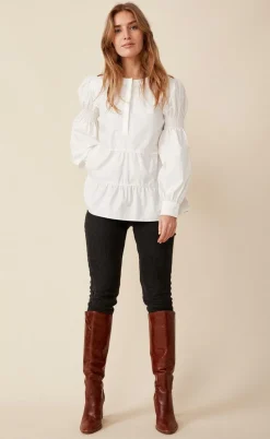 Freequent Bluse - Rhinay - Off White