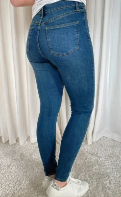 Freequent Bukser - Harlow - Medium Blue