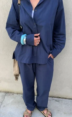 Freequent Bukser - Jally - Navy Blazer