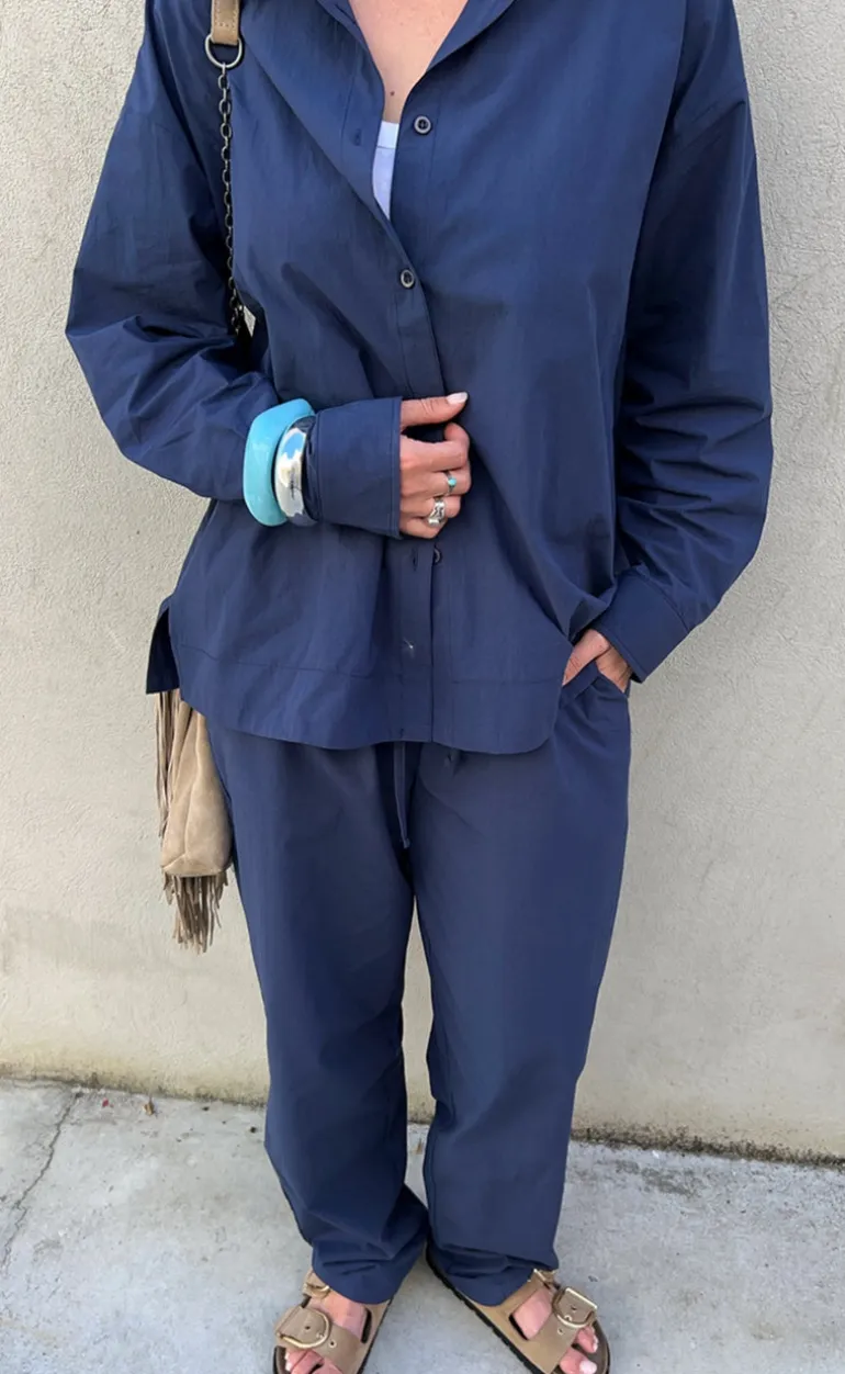 Freequent Bukser - Jally - Navy Blazer