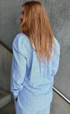 Freequent Bukser - Lava  - Off White w. Nebulas Blue