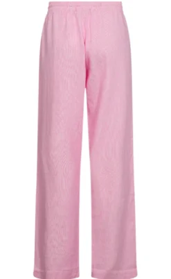 Freequent Bukser - Lava - Off White w. Fuchsia Pink