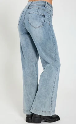 Freequent Bukser - Lopez - Light Blue Denim