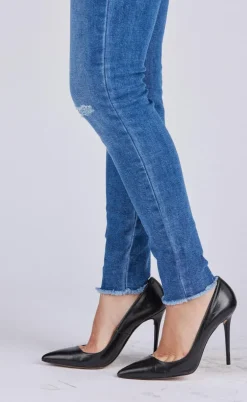 Freequent Bukser - Shantal Ankle Broken - Medium Blue
