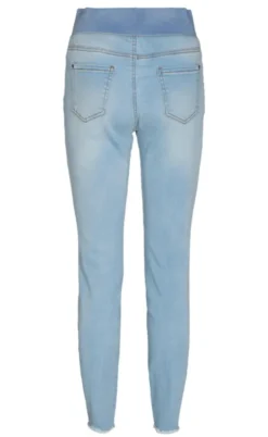 Freequent Bukser - Shantal Ankle Broken - Bleached Blue Denim