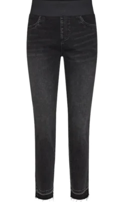 Freequent Bukser - Shantal Ankle Raw - Black