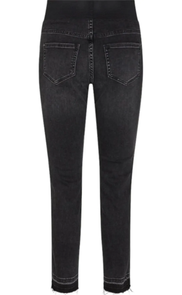 Freequent Bukser - Shantal Ankle Raw - Black