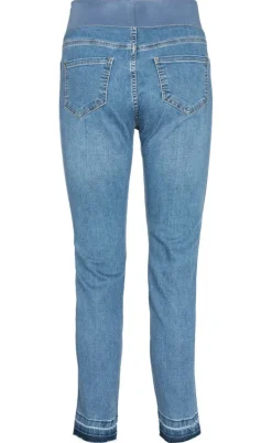 Freequent Bukser - Shantal Ankle Raw - Light Blue