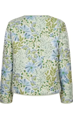 Freequent Jakke - Flowa - Chambray Blue w. Moonbeam
