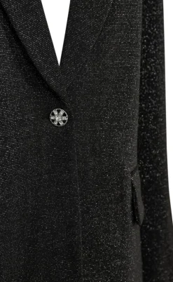 Freequent Jakke - Nannilux - Black w. Silver