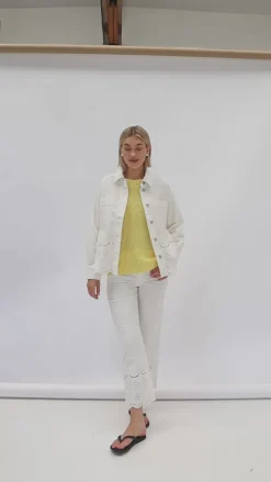 Freequent Jakke - Tanni - Star Off-white