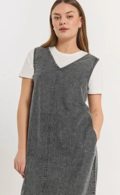 Freequent Kjole - Lisea 207090 - Vintage Grey Denim